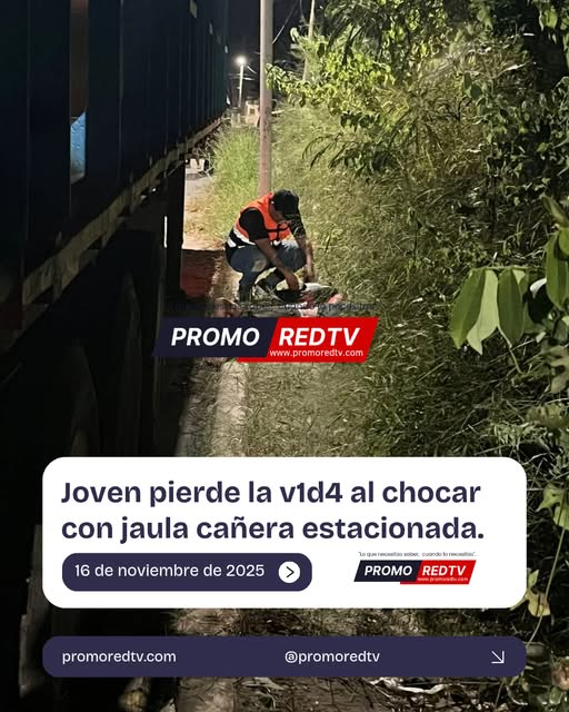 Joven pierde la v1d4 al chocar con jaula cañera.